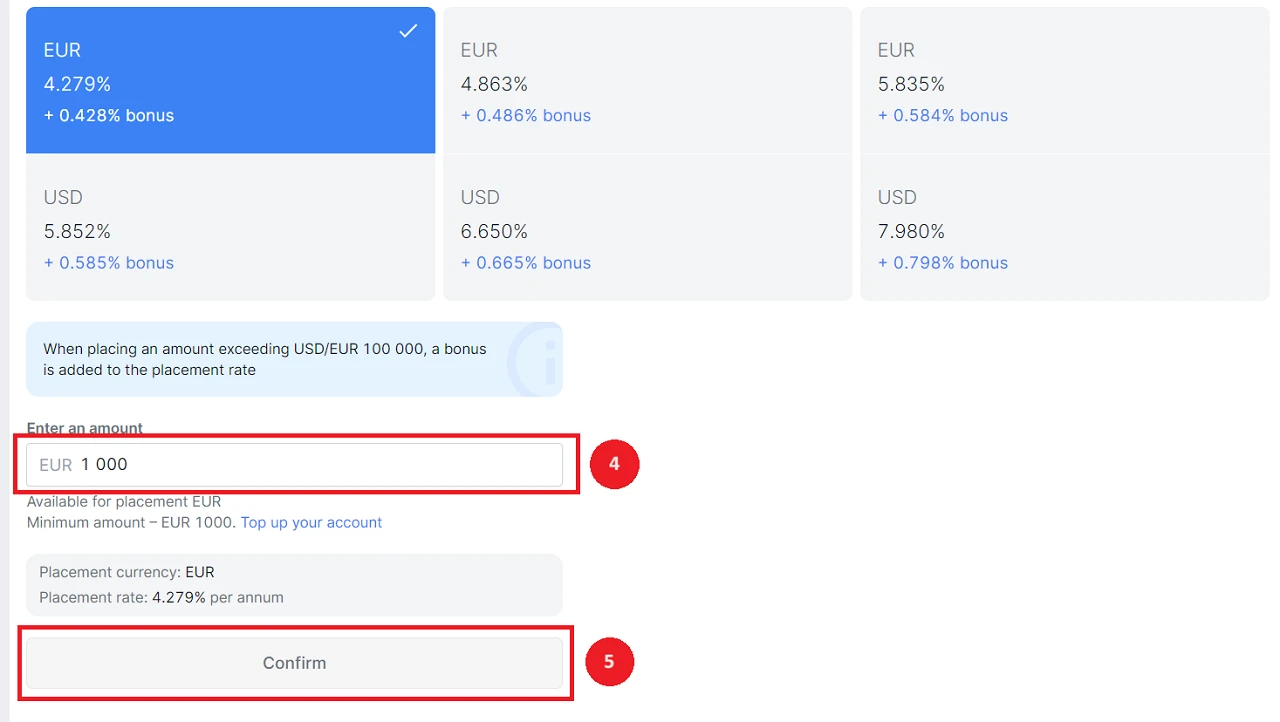 interface web plan epargne long terme freedom24